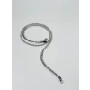 Rodyum Çelik Erkek Kolye 60 Cm - Ekl0010