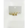 Fiyonk Detaylı Sallantılı Altılı Küpe - Kp00596