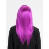 Fuşya Renk Düz Kesim Uzun Parti Peruğu Takma Saç