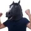 Gerçekçi At Kafası Maskesi Siyah Renk