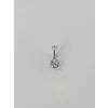 Rodyum Zirkon Taşlı Çelik Göbek - Pg0034