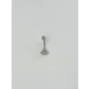 Rodyum Zirkon Taşlı Çelik Göbek Bar Uzunluğu : 13 Mm / Bar Kalınlığı 1.41 Mm /  - Pg0067