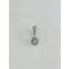 Rodyum Zirkon Taşlı Bar Ve Top: Çelik Göbek - Pg0147