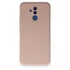 Huawei Mate 20 Lite Kılıf Nano İçi Kadife Silikon - Pudra
