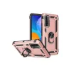 Huawei P Smart 2021 Kılıf Sofya Yüzüklü Silikon Kapak - Rose