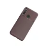 Huawei P40 Lite E Kılıf Auto Focus Karbon Kapak - Kahverengi