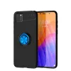 Huawei Y5p Kılıf Range Yüzüklü Silikon - Siyah-mavi