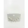 İnci (iğne Kısmı  Kaplama ) Zirkon Taşlı Pirinç Altılı  Kombin Küpe - Kp00655