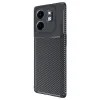 İnfinix Smart 9 Kılıf Auto Focus Karbon Kapak - Siyah