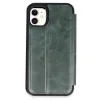 İphone 11 Kılıf Flip Cover - Koyu Yeşil