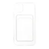 iPhone 11 Kılıf Kart Şeffaf Silikon - Şeffaf