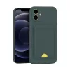 İphone 11 Kılıf Kelvin Kartvizitli Silikon - Koyu Yeşil