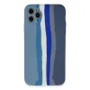 İphone 11 Pro Kılıf Ebruli Lansman Silikon - Mavi-gri