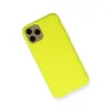 İphone 11 Pro Kılıf Nano İçi Kadife Silikon - Sarı