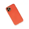 İphone 11 Pro Kılıf Nano İçi Kadife Silikon - Turuncu