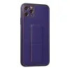 iPhone 11 Pro Max Kılıf Coco Deri Standlı Kapak - Mor