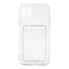 iPhone 11 Pro Max Kılıf Kart Şeffaf Silikon - Şeffaf