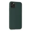 İphone 11 Pro Max Kılıf Nano İçi Kadife Silikon - Koyu Yeşil