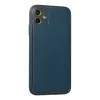İphone 12 Kılıf Coco Deri Silikon Kapak - Mavi