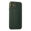 İphone 12 Kılıf Coco Deri Standlı Kapak - Yeşil