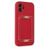 İphone 12 Kılıf Coco Elit Kapak - Kırmızı