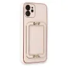 İphone 12 Kılıf Coco Elit Kapak - Pudra