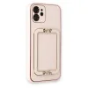 İphone 12 Kılıf Coco Elit Kapak - Pudra