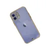 İphone 12 Kılıf Liva Taşlı Silikon - Beyaz