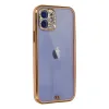 iPhone 12 Kılıf Liva Taşlı Silikon - Pembe