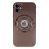 İphone 12 Kılıf Lukka Magneticsafe Kapak - Kahverengi