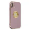 İphone 12 Kılıf Store Silikon - Mor