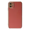 iPhone 12 Kılıf Volet Silikon - Kırmızı