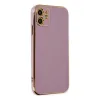 iPhone 12 Kılıf Volet Silikon - Mor