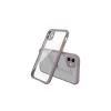iPhone 12 Mini Kılıf Miami Şeffaf Silikon - Açık Mor