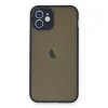 İphone 12 Mini Kılıf Montreal Silikon Kapak - Lacivert