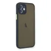 İphone 12 Mini Kılıf Montreal Silikon Kapak - Lacivert