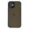 İphone 12 Mini Kılıf Montreal Silikon Kapak - Siyah