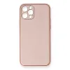 İphone 12 Pro Kılıf Coco Deri Silikon Kapak - Pembe