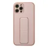 iPhone 12 Pro Kılıf Coco Deri Standlı Kapak - Pembe