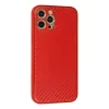 İphone 12 Pro Kılıf Coco Karbon Silikon - Kırmızı