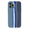 İphone 12 Pro Kılıf Ebruli Lansman Silikon - Mavi-gri