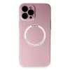 İphone 12 Pro Kılıf Jack Magneticsafe Lens Silikon - Rose Gold