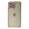 İphone 12 Pro Kılıf Joke Taşlı Silikon - Pembe