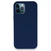 İphone 12 Pro Kılıf Lansman Legant Silikon - Lacivert