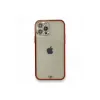 İphone 12 Pro Kılıf Liva Taşlı Silikon - Kırmızı