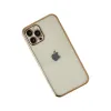 iPhone 12 Pro Kılıf Razer Lensli Silikon - Gold