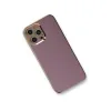 iPhone 12 Pro Kılıf Volet Silikon - Mor
