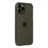 İphone 12 Pro Max Kılıf Fly Lens Silikon - Siyah