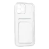 İphone 12 Pro Max Kılıf Kart Şeffaf Silikon - Şeffaf
