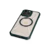 İphone 12 Pro Max Kılıf Prag Magneticsafe Kapak - Koyu Yeşil
